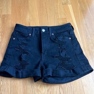 BLACK American Eagle jean shorts